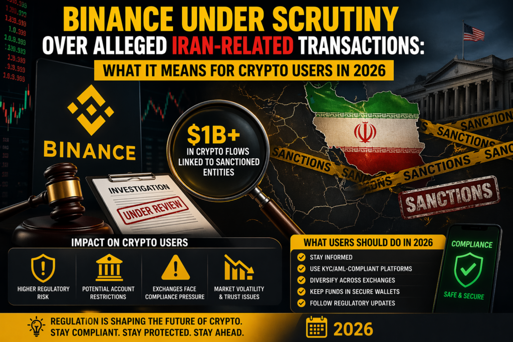 Binance Under Scrutiny Over Alleged Iran-Related Transactions: What It Means for Crypto Users in 2026